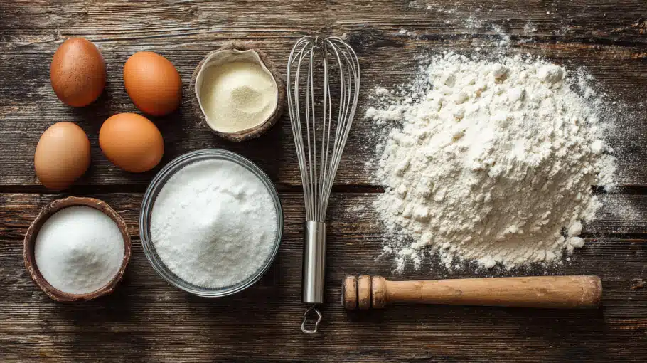 ingrédients pour recette des biscuits à la cuillère