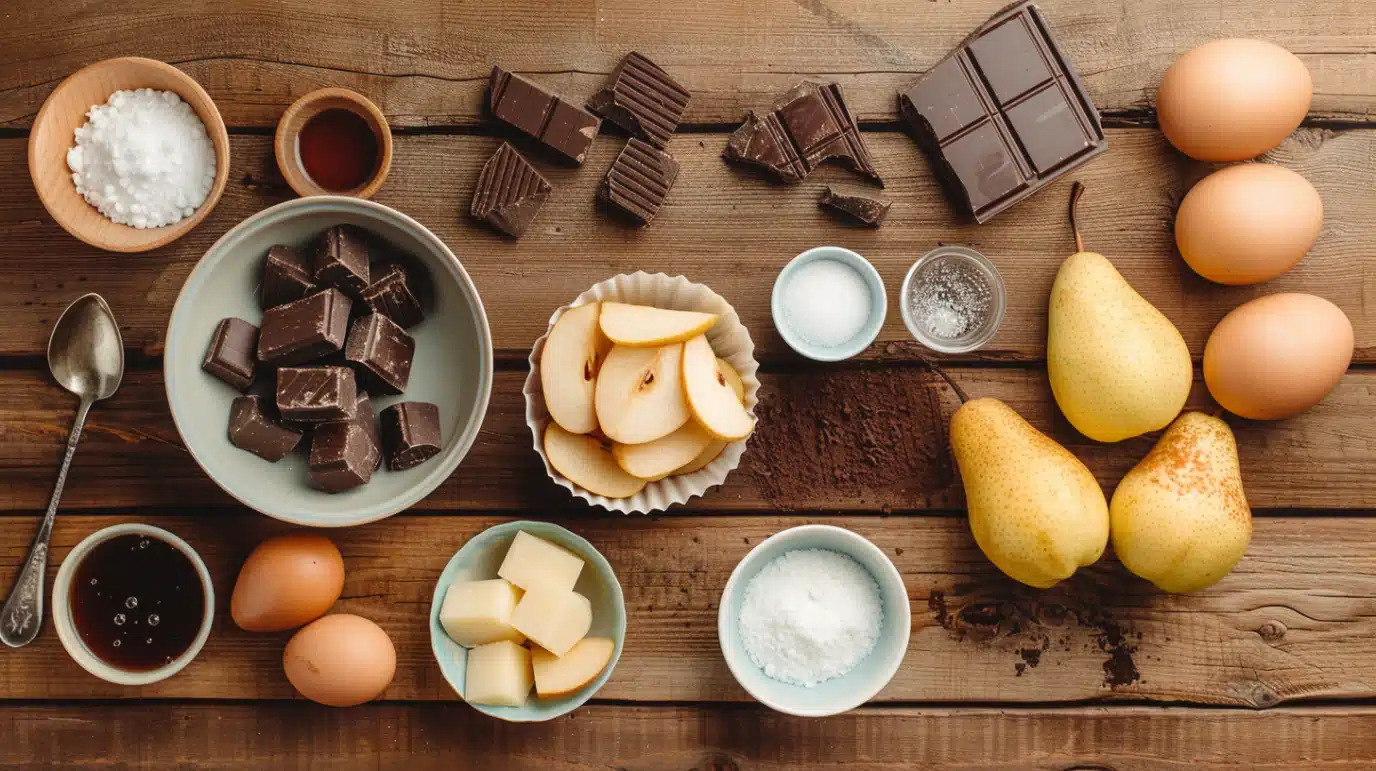 ingredients-charlotte-poire-chocolat Ingrédients charlotte poire chocolat