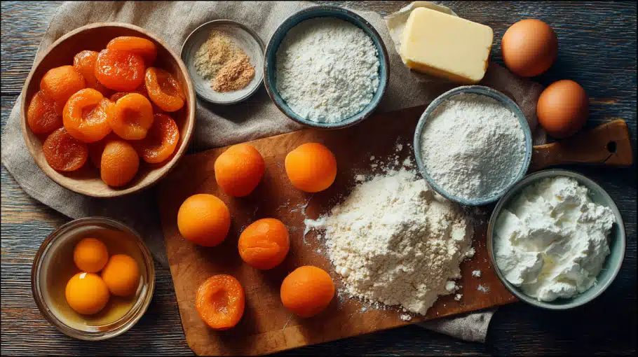 ingredients-tarte-abricots Ingrédients tarte aux abricots