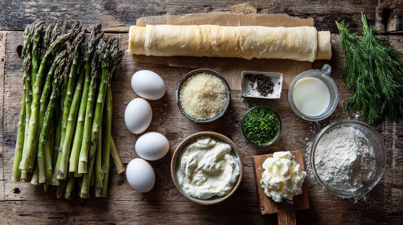 ingredients-tarte-asperges-fraiche Ingrédients tarte aux asperges fraîche