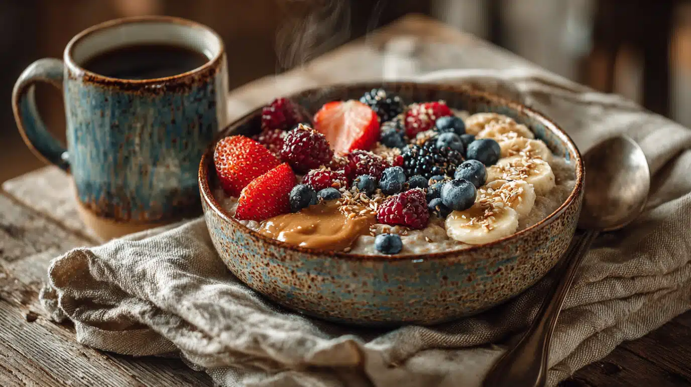 porridge-servi-matin porridge recettes servi au petit-déjeuner