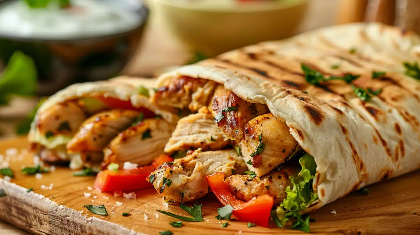 poulet-chawarma-maison poulet chawarma maison en gros plan