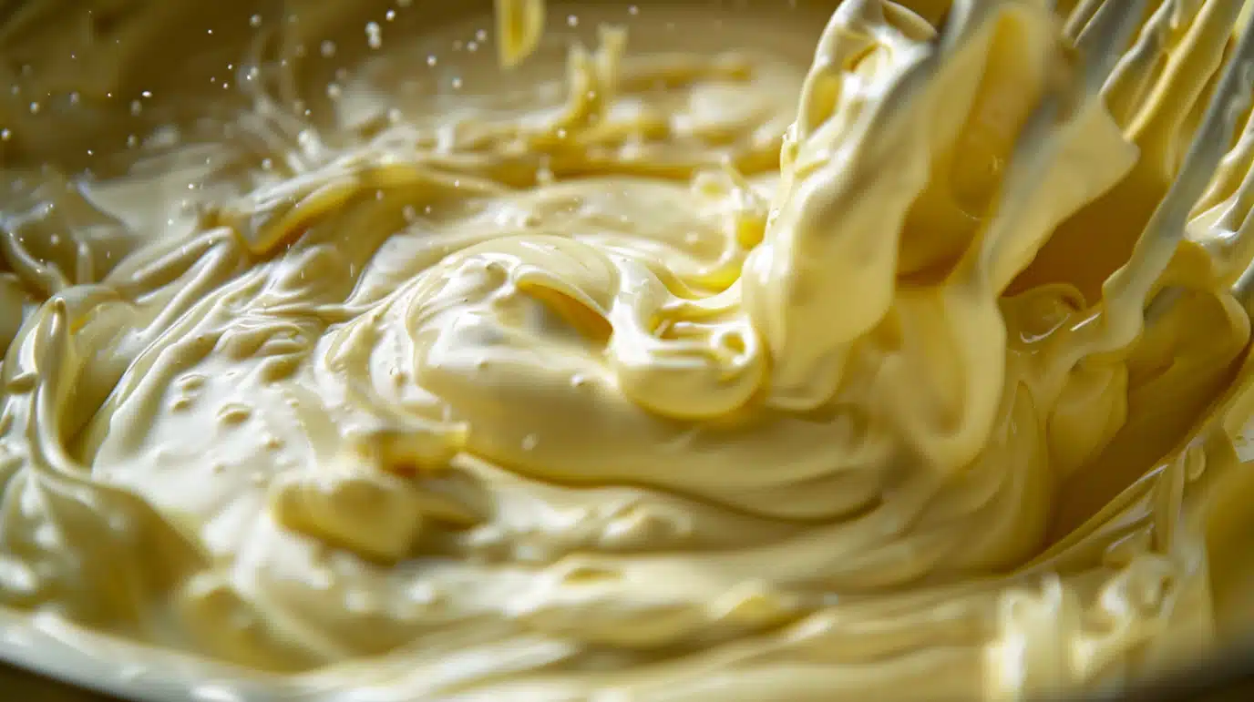 preparation-appareil-tarte-saumon Appareil œufs et crème en préparation