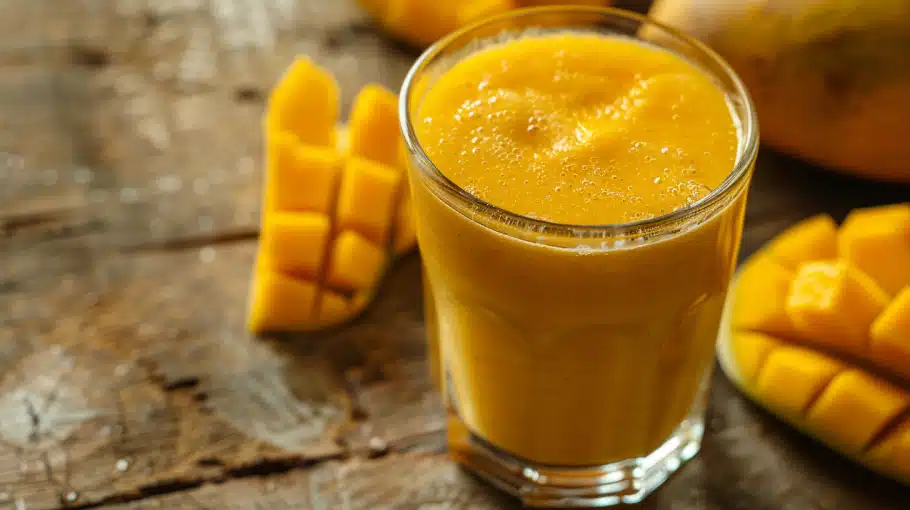 smoothies-mangue-featured Smoothies mangue dans verre transparent