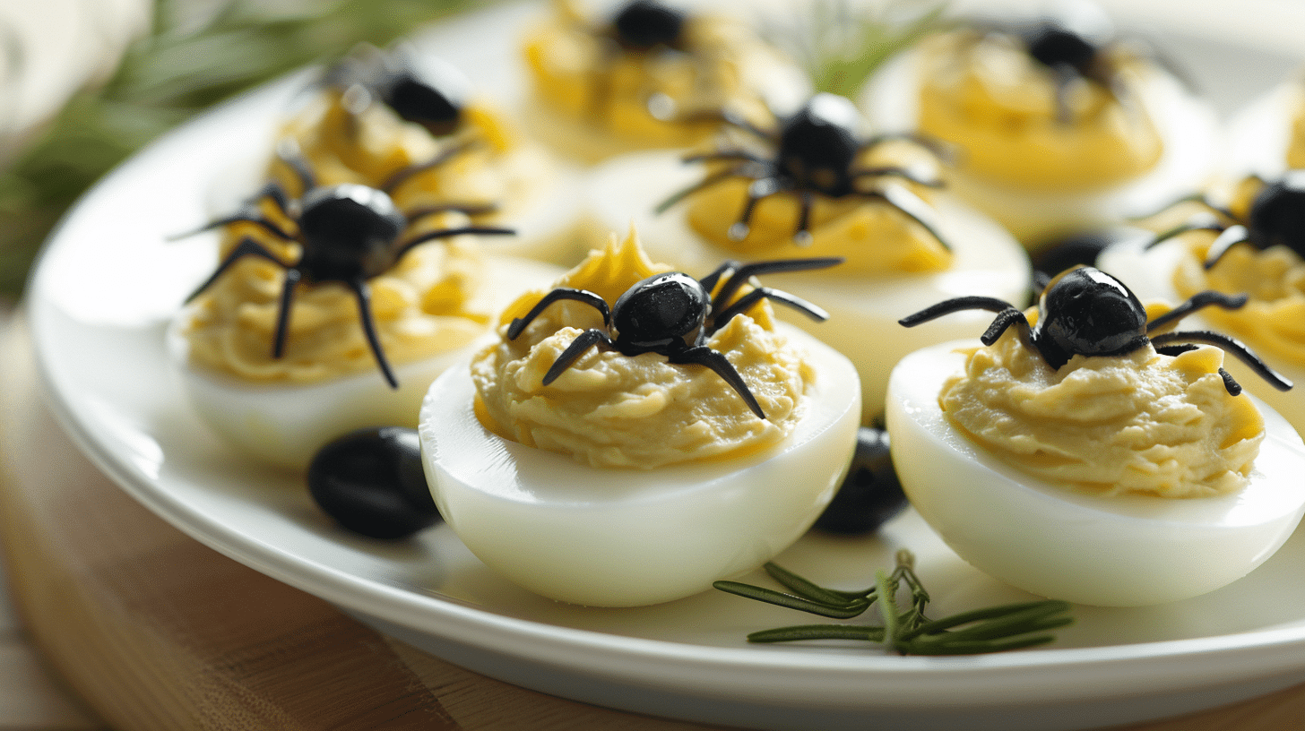 Œufs mimosa araignées – la recette d’Halloween facile et amusante