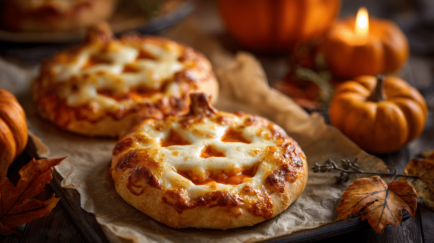 Pizza-bites citrouille à l’emporte-pièce – mini bouchées d’Halloween gourmandes