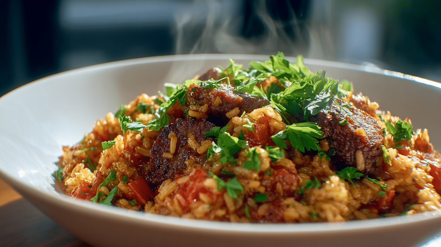 Riz chorizo et tomate façon one-pot – un dîner simple et réconfortant