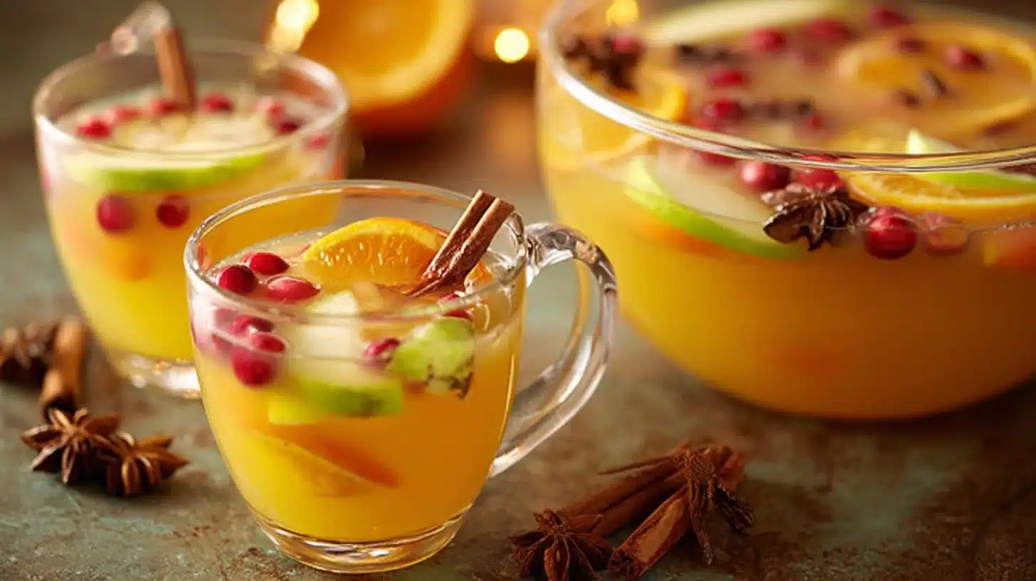 Punch de Noël : Un Élégant Cocktail Familial