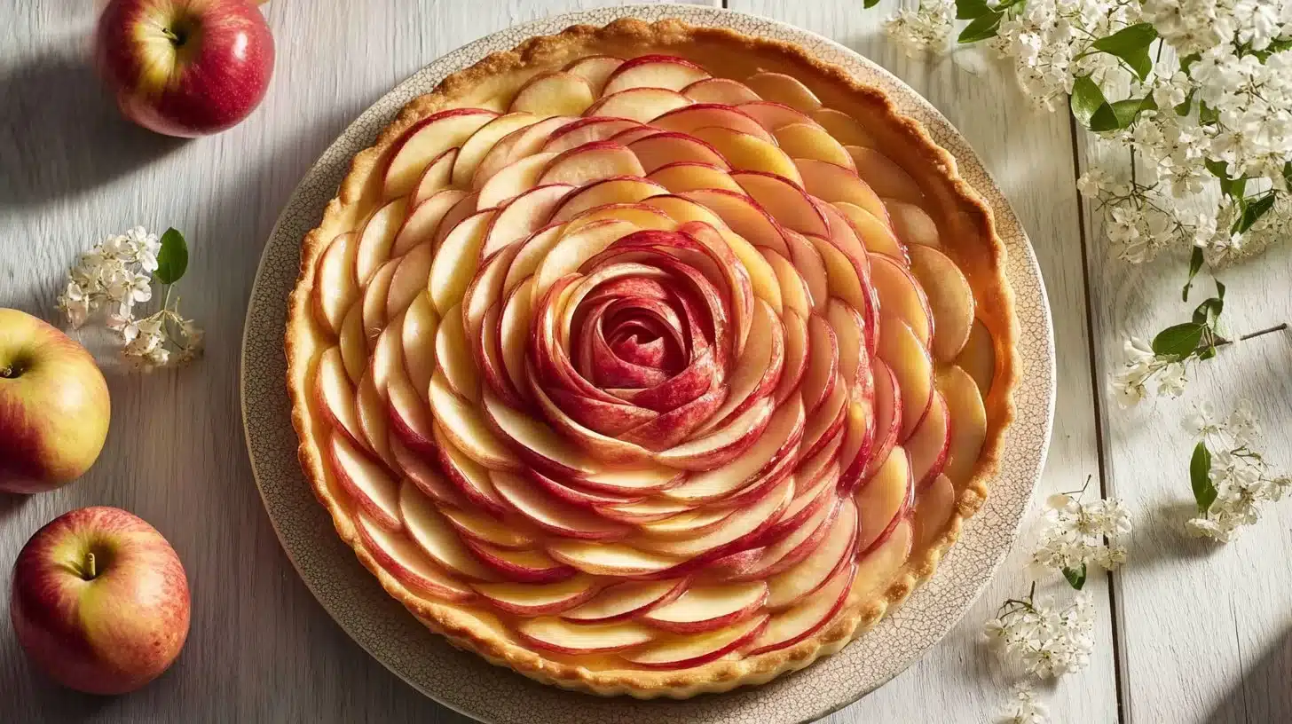 Tarte aux Pommes Rosace : Un Délice Familial Élégant et Gourmand
