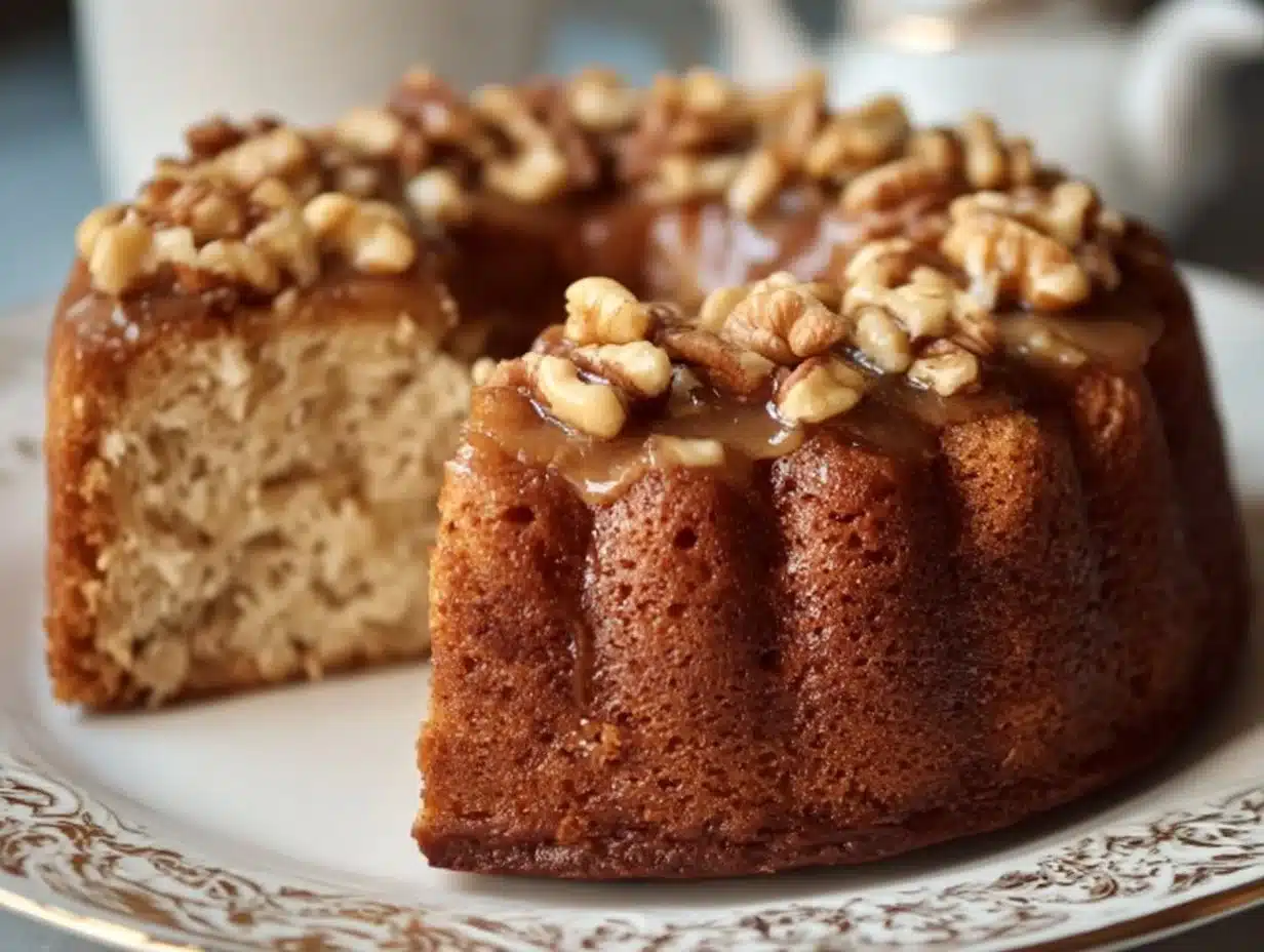 Gâteau fondant aux noix