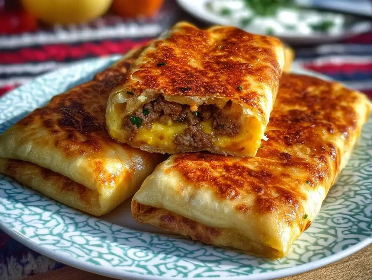 Brick à l’ani (Bourek viande hachée et œuf)