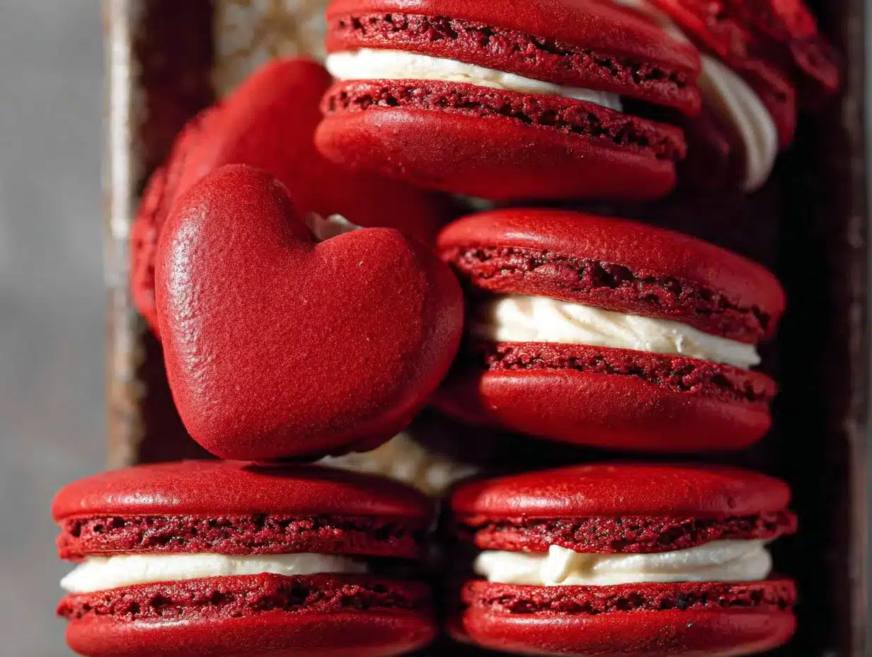Ces Macarons Red Velvet avec leur Glace au Mascarpone : Un Délice À Partager