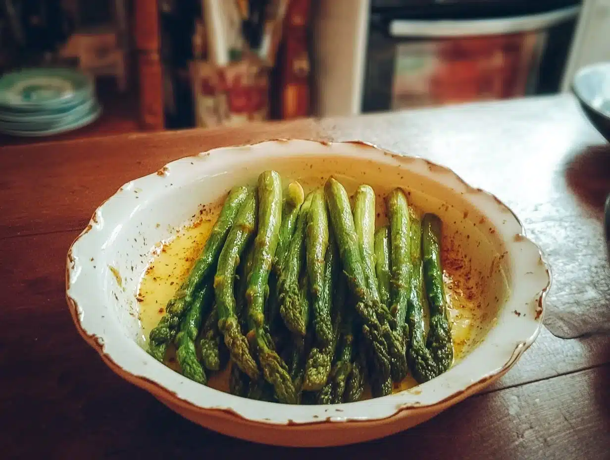Asperges à l’ail