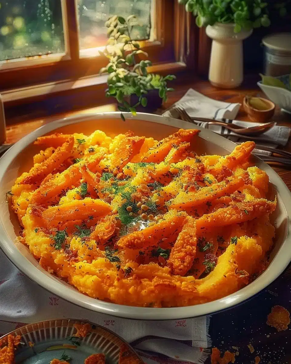 Carottes Écrasées Croustillantes