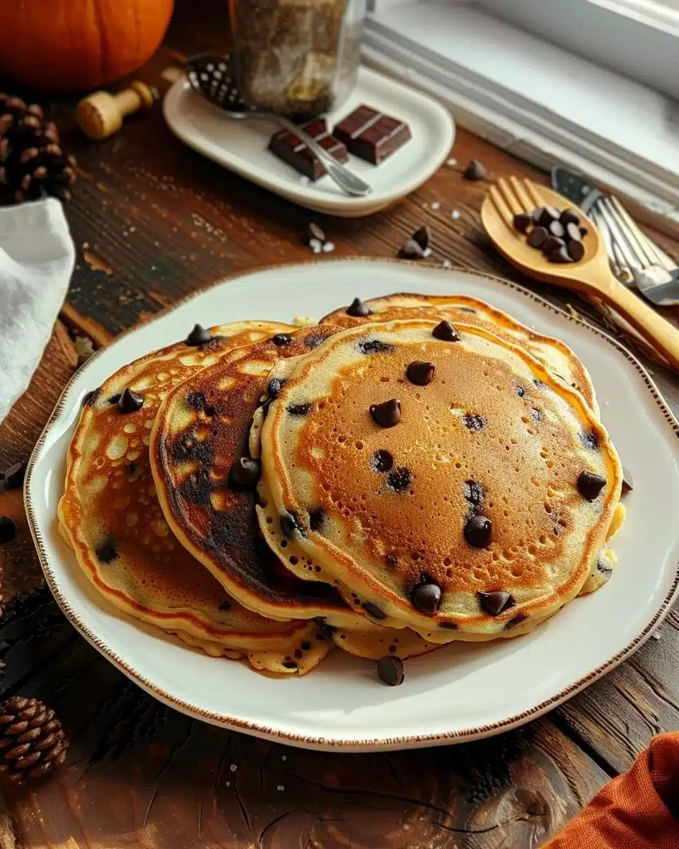 Pancakes Protéinés avec Pépites de Chocolat