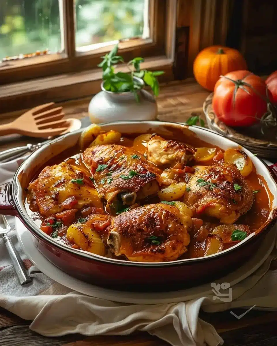 Poulet Basquaise à l’Ancienne