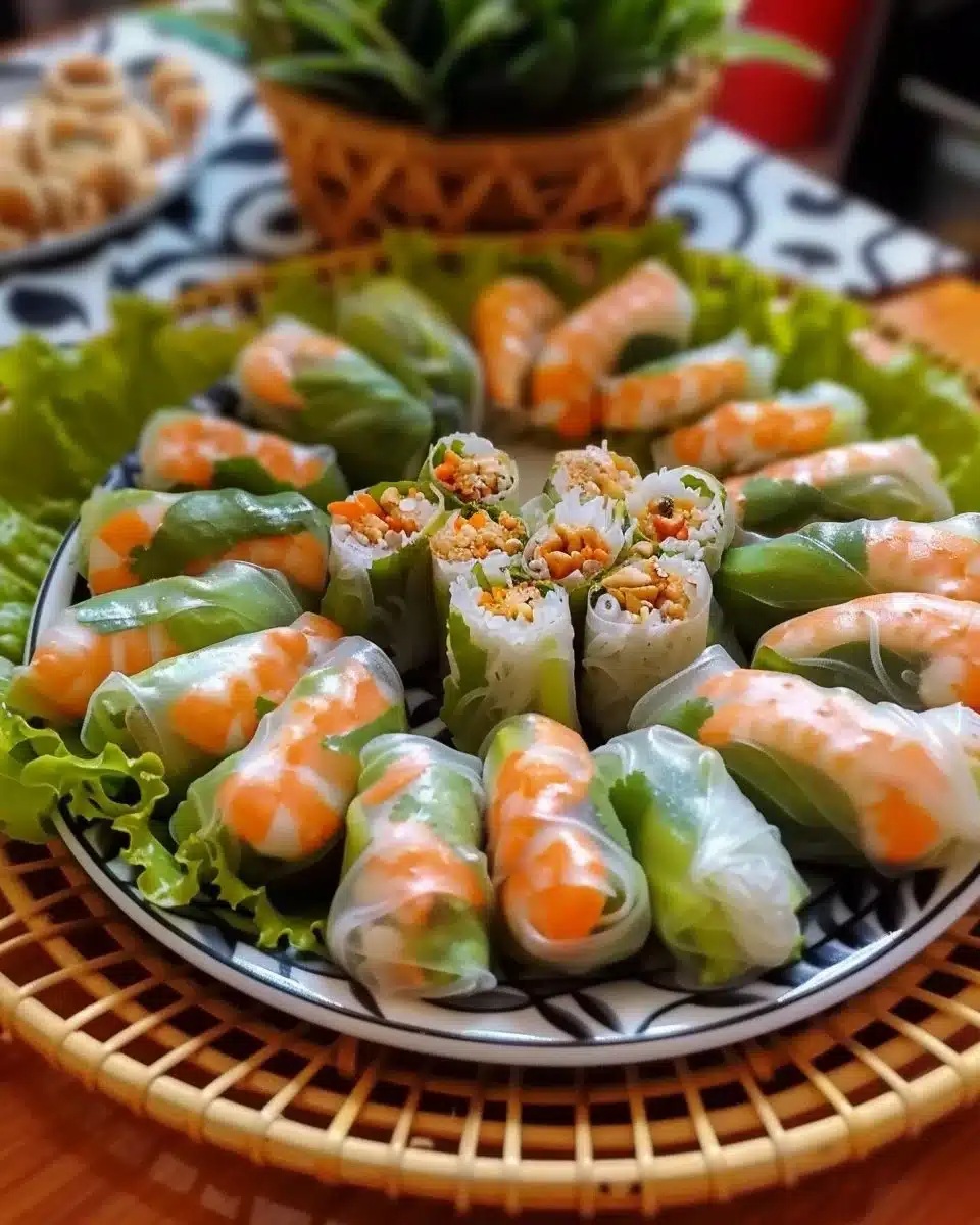 Rouleaux de printemps frais