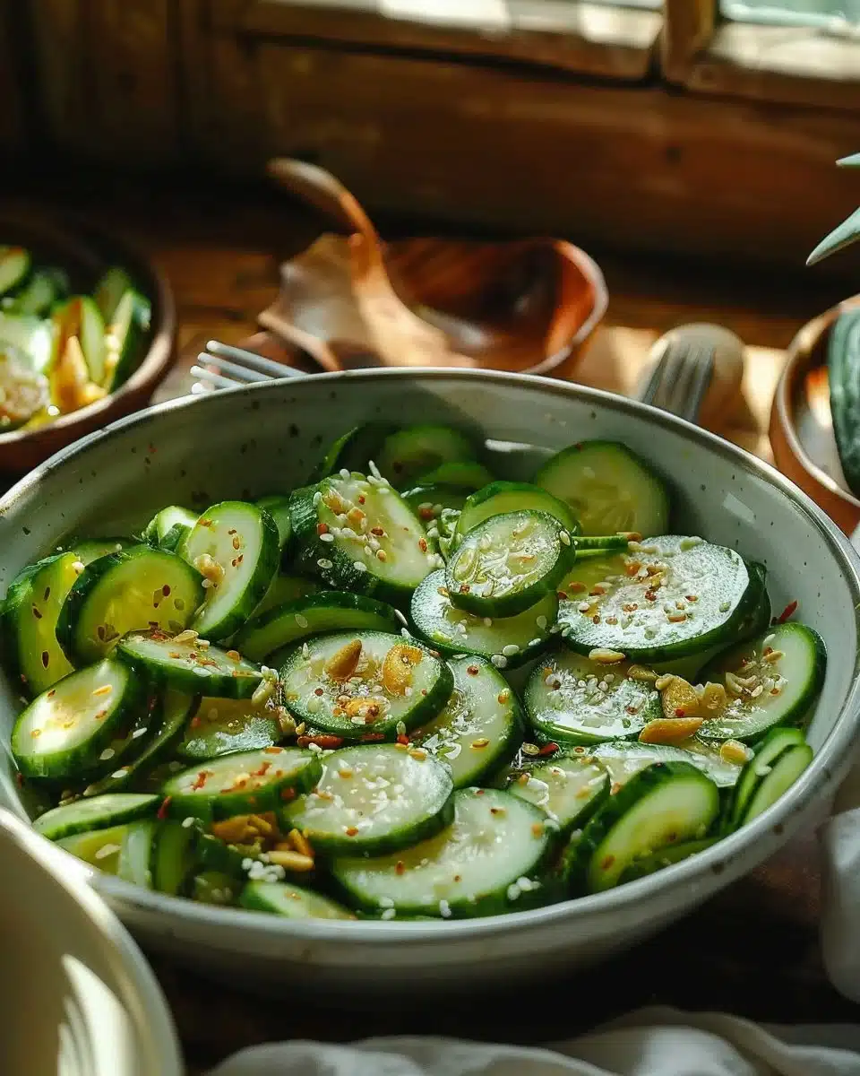 Salade de Concombre à l’Asiatique