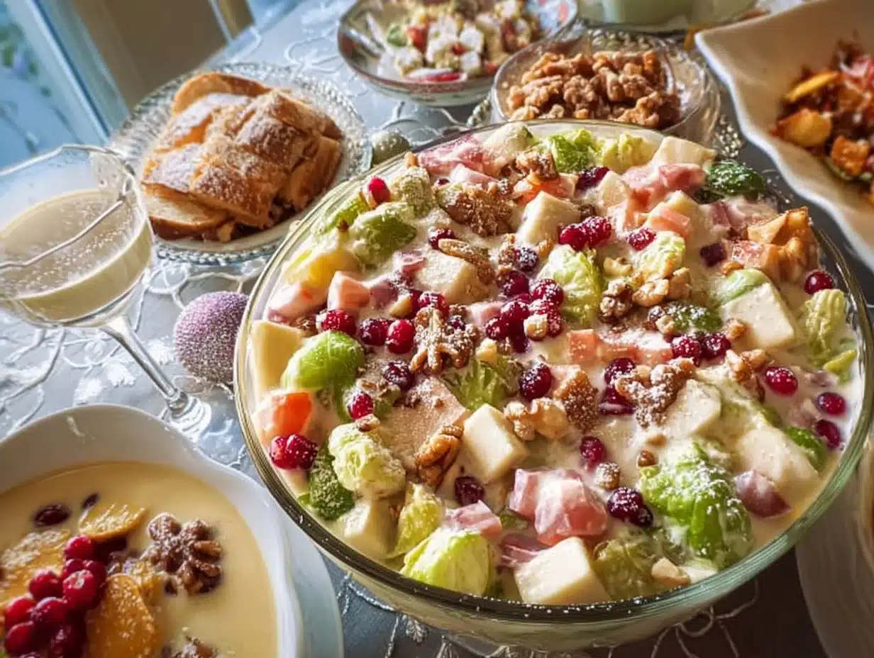 Salade Navideña colorée et festive