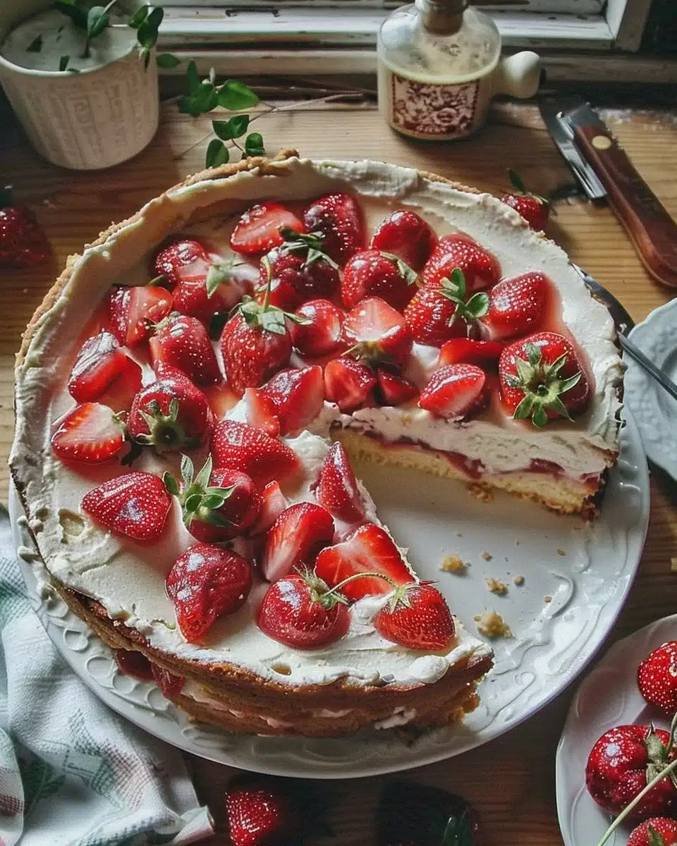 Shortcake aux fraises