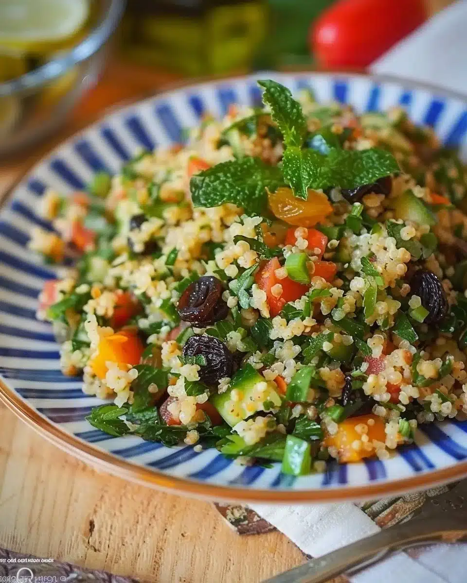 Taboulé oriental aux raisins