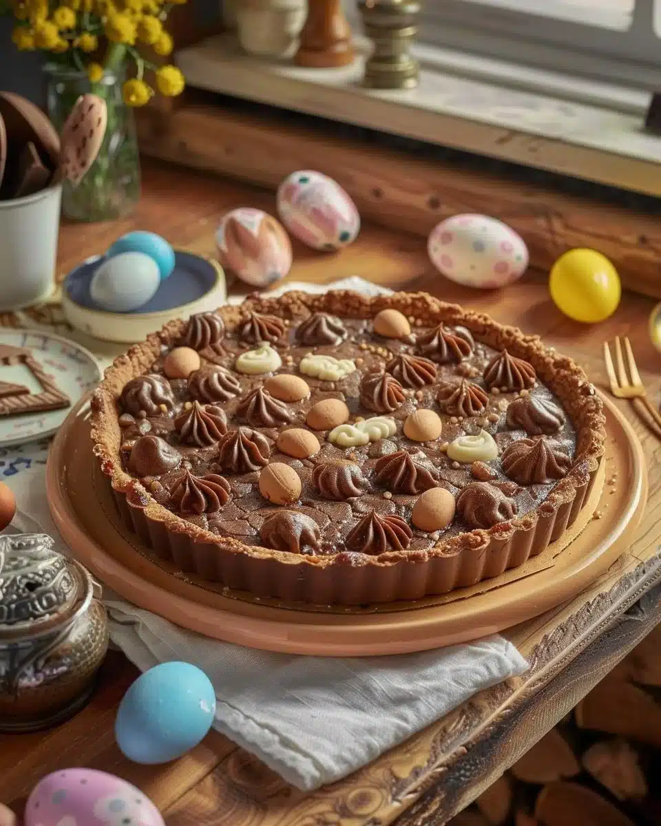 Tarte chocolatée de Pâques